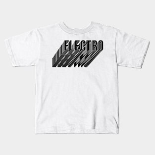 Electro typography design Kids T-Shirt